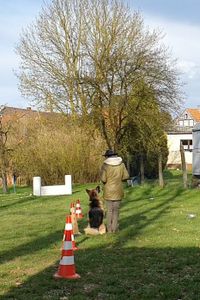 Jesse und ich beim Unterordnungstraining